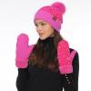 imageCC Sequin Mittens For Women  Stretchable Soft Warm Cold weather Winter GlovesHot Pink