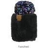 imageCC Sequin Mittens For Women  Stretchable Soft Warm Cold weather Winter GlovesPurple  Black