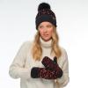 imageCC Sequin Mittens For Women  Stretchable Soft Warm Cold weather Winter GlovesRed  Black