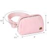 imageCC Sherpa Fanny Pack For Women Unisex  Fuzzy Daily Waist Crossbody Belt bag With Adjustable Strap TealFuzzyBaby Pink