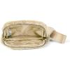 imageCC Sherpa Fanny Pack For Women Unisex  Fuzzy Daily Waist Crossbody Belt bag With Adjustable Strap TealFuzzyBeige