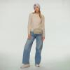imageCC Sherpa Fanny Pack For Women Unisex  Fuzzy Daily Waist Crossbody Belt bag With Adjustable Strap TealFuzzyBeige