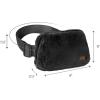 imageCC Sherpa Fanny Pack For Women Unisex  Fuzzy Daily Waist Crossbody Belt bag With Adjustable Strap TealFuzzyBlack