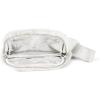 imageCC Sherpa Fanny Pack For Women Unisex  Fuzzy Daily Waist Crossbody Belt bag With Adjustable Strap TealFuzzyIvory