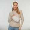 imageCC Sherpa Fanny Pack For Women Unisex  Fuzzy Daily Waist Crossbody Belt bag With Adjustable Strap TealFuzzyIvory