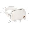 imageCC Sherpa Fanny Pack For Women Unisex  Fuzzy Daily Waist Crossbody Belt bag With Adjustable Strap TealFuzzyIvory