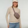 imageCC Sherpa Fanny Pack For Women Unisex  Fuzzy Daily Waist Crossbody Belt bag With Adjustable Strap TealSherpaTaupe