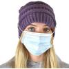imageCC Soft Stretch Cable Knit Side Epoxy Button for Mask Beanie SkullyViolet
