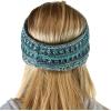 imageCC Soft Stretch Winter Warm Cable Knit Fuzzy Lined Ear Warmer Headband3 Tone Teal