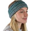 imageCC Soft Stretch Winter Warm Cable Knit Fuzzy Lined Ear Warmer Headband3 Tone Teal