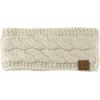 imageCC Soft Stretch Winter Warm Cable Knit Fuzzy Lined Ear Warmer HeadbandBeige