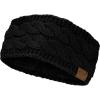 imageCC Soft Stretch Winter Warm Cable Knit Fuzzy Lined Ear Warmer HeadbandBlack