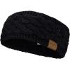 imageCC Soft Stretch Winter Warm Cable Knit Fuzzy Lined Ear Warmer HeadbandBlack Metallic