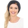 imageCC Soft Stretch Winter Warm Cable Knit Fuzzy Lined Ear Warmer HeadbandBlackCharcoal
