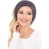 imageCC Soft Stretch Winter Warm Cable Knit Fuzzy Lined Ear Warmer HeadbandBlackMulti