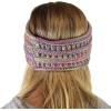 imageCC Soft Stretch Winter Warm Cable Knit Fuzzy Lined Ear Warmer HeadbandBright Mix