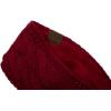 imageCC Soft Stretch Winter Warm Cable Knit Fuzzy Lined Ear Warmer HeadbandCardinal