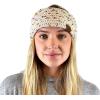 imageCC Soft Stretch Winter Warm Cable Knit Fuzzy Lined Ear Warmer HeadbandChenille Confetti Oatmeal
