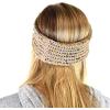 imageCC Soft Stretch Winter Warm Cable Knit Fuzzy Lined Ear Warmer HeadbandChenille Confetti Taupe