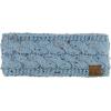 imageCC Soft Stretch Winter Warm Cable Knit Fuzzy Lined Ear Warmer HeadbandConfetti Denim