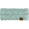 imageCC Soft Stretch Winter Warm Cable Knit Fuzzy Lined Ear Warmer HeadbandConfetti Mint