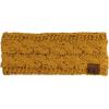 imageCC Soft Stretch Winter Warm Cable Knit Fuzzy Lined Ear Warmer HeadbandConfetti Mustard