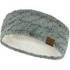 imageCC Soft Stretch Winter Warm Cable Knit Fuzzy Lined Ear Warmer HeadbandConfetti Natural Gray