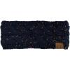 imageCC Soft Stretch Winter Warm Cable Knit Fuzzy Lined Ear Warmer HeadbandConfetti Navy