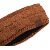 imageCC Soft Stretch Winter Warm Cable Knit Fuzzy Lined Ear Warmer HeadbandConfetti Rust