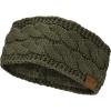 imageCC Soft Stretch Winter Warm Cable Knit Fuzzy Lined Ear Warmer HeadbandDark Olive