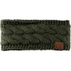 imageCC Soft Stretch Winter Warm Cable Knit Fuzzy Lined Ear Warmer HeadbandDark Olive