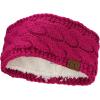 imageCC Soft Stretch Winter Warm Cable Knit Fuzzy Lined Ear Warmer HeadbandHot Pink