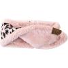 imageCC Soft Stretch Winter Warm Cable Knit Fuzzy Lined Ear Warmer HeadbandLeopard Indi Pink