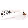imageCC Soft Stretch Winter Warm Cable Knit Fuzzy Lined Ear Warmer HeadbandLeopard Ivory