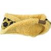 imageCC Soft Stretch Winter Warm Cable Knit Fuzzy Lined Ear Warmer HeadbandLeopard Mustard