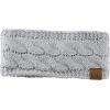 imageCC Soft Stretch Winter Warm Cable Knit Fuzzy Lined Ear Warmer HeadbandMetallic Silver