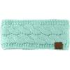 imageCC Soft Stretch Winter Warm Cable Knit Fuzzy Lined Ear Warmer HeadbandMint