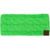imageCC Soft Stretch Winter Warm Cable Knit Fuzzy Lined Ear Warmer HeadbandNeon Lime