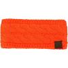 imageCC Soft Stretch Winter Warm Cable Knit Fuzzy Lined Ear Warmer HeadbandNeon Orange