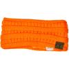 imageCC Soft Stretch Winter Warm Cable Knit Fuzzy Lined Ear Warmer HeadbandNeon Orange Ribbed