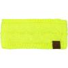 imageCC Soft Stretch Winter Warm Cable Knit Fuzzy Lined Ear Warmer HeadbandNeon Yellow
