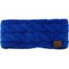 imageCC Soft Stretch Winter Warm Cable Knit Fuzzy Lined Ear Warmer HeadbandRoyal