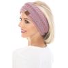 imageCC Soft Stretch Winter Warm Cable Knit Fuzzy Lined Ear Warmer HeadbandSunset Mix