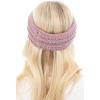 imageCC Soft Stretch Winter Warm Cable Knit Fuzzy Lined Ear Warmer HeadbandSunset Mix