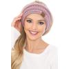 imageCC Soft Stretch Winter Warm Cable Knit Fuzzy Lined Ear Warmer HeadbandSunset Mix