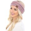 imageCC Soft Stretch Winter Warm Cable Knit Fuzzy Lined Ear Warmer HeadbandSunset Mix