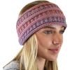 imageCC Soft Stretch Winter Warm Cable Knit Fuzzy Lined Ear Warmer HeadbandViolet Mix