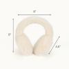 imageCC Soft Winter Warm Adjustable Headband Ear Warmer Earmuffs BlackSuede BlackIvory