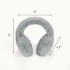 imageCC Soft Winter Warm Adjustable Headband Ear Warmer Earmuffs BlackSuede Dark Grey