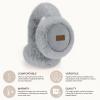 imageCC Soft Winter Warm Adjustable Headband Ear Warmer Earmuffs BlackSuede Dark Grey